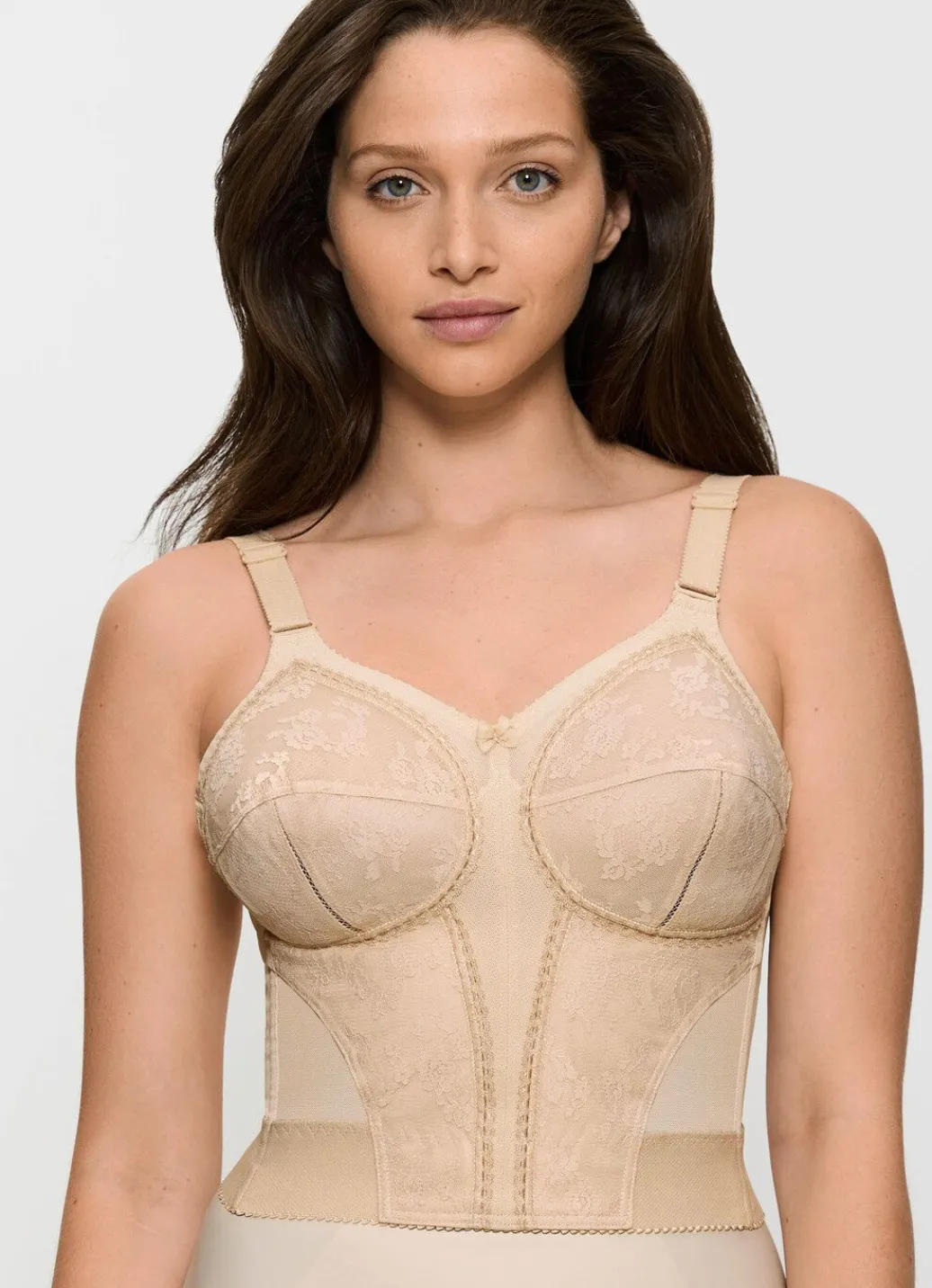 Best Triumph-Doreen BH in langer Form, mit Spitze Damen Bh Ohne Bügel|Bh Mit Spitze