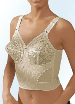 Best Triumph-Doreen BH in langer Form, mit Spitze Damen Bh Ohne Bügel|Bh Mit Spitze