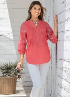 Damen Mona Tuniken|Basics<Tunika mit Biesenzier