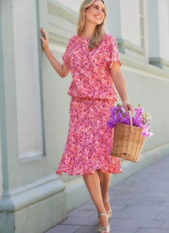 Damen Mona Tuniken<Tunika mit farbbrillantem Druck