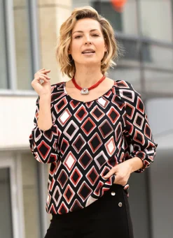 Damen Mona Tuniken<Tunika mit farbbrillantem Druck