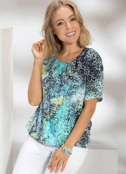 Damen Mona Tuniken<Tunika mit farbbrillantem Druck