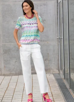 Damen Mona Tuniken<Tunika mit farbbrillantem Druck