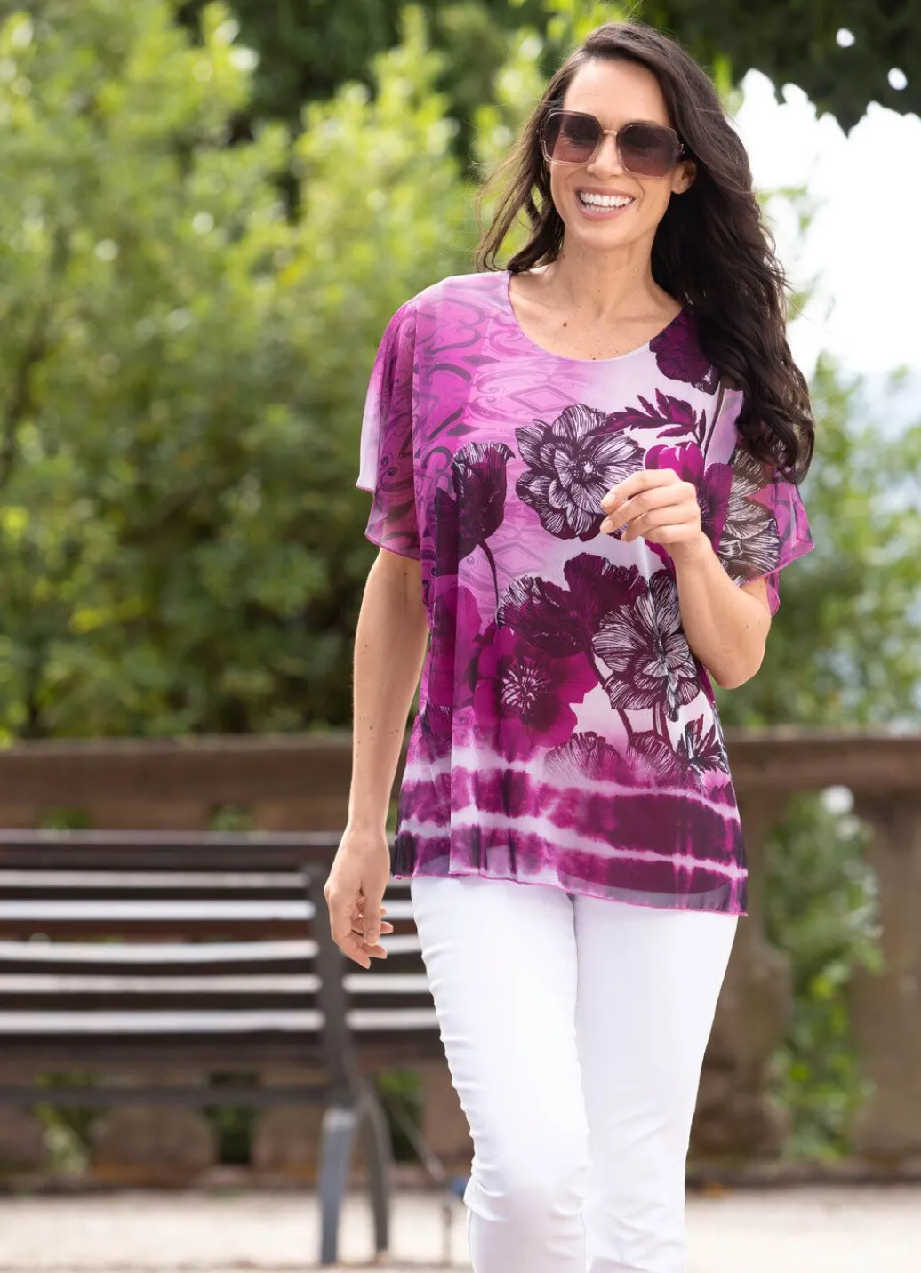Damen Mona Tuniken<Tunika mit Floraldruck