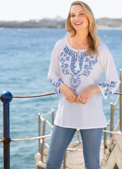 Damen Mona Tuniken<Tunika mit toller Stickerei