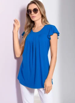 Damen Mona Tuniken|Basics<Unifarbene Shirt-Tunika
