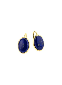 Damen Mona Ohrschmuck<Vergoldete Ohrringe mit Lapislazuli