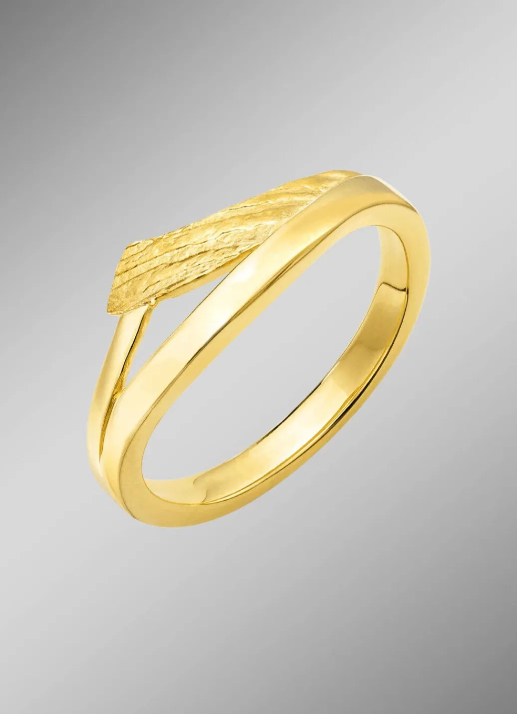Vergoldeter Damenring aus Silber Damen Ringe