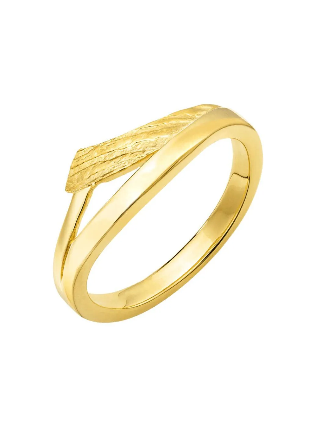 Vergoldeter Damenring aus Silber Damen Ringe