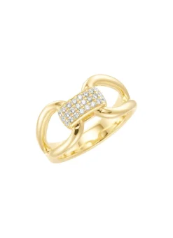 Hot Vergoldeter Damenring mit Zirkonia Damen Ringe