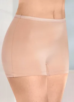 Online Viererpack Pants mit dezent glänzendem Elastikbund Damen Slips|Schlüpfer
