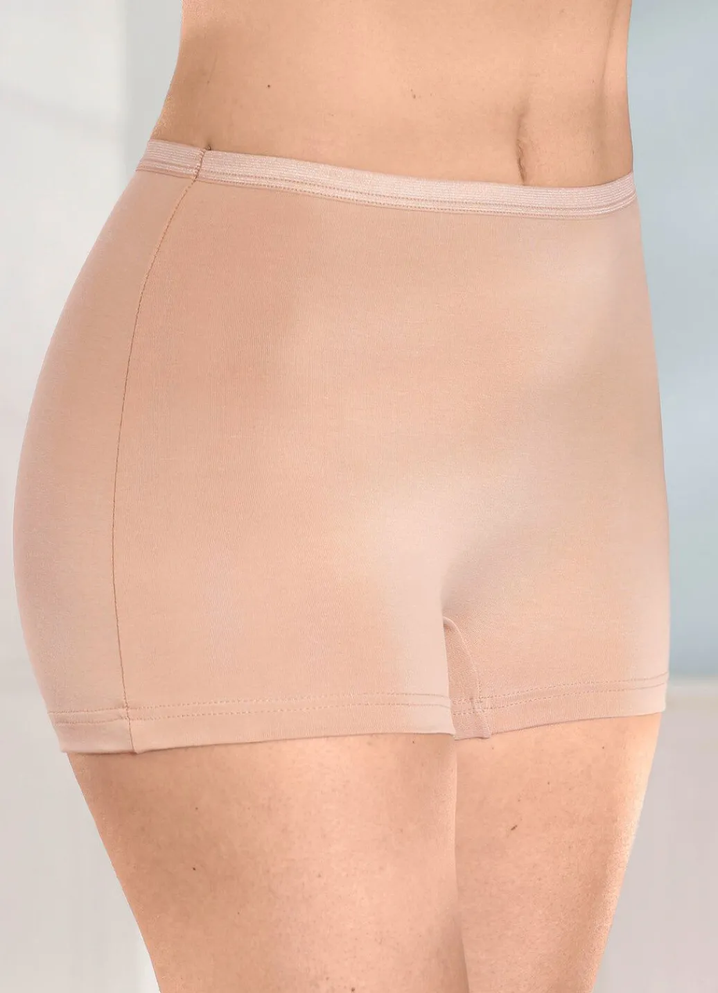 Online Viererpack Pants mit dezent glänzendem Elastikbund Damen Slips|Schlüpfer