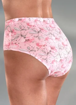 Best Viererpack Slip mit Floraldruck Damen Slips