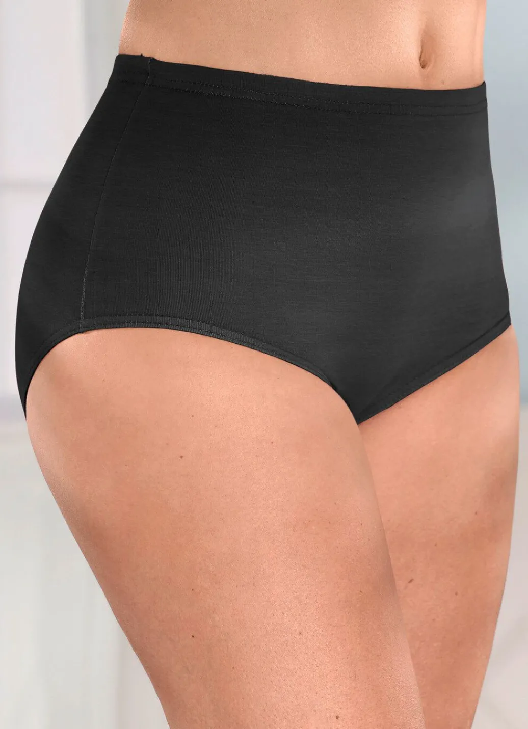 New Viererpack Slips mit Gummizug im Bund Damen Slips