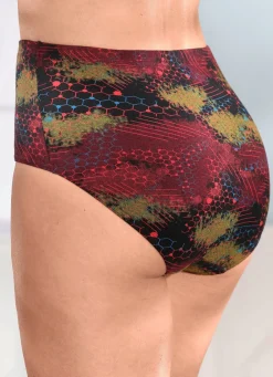 Hot Viererpack Slips mit buntem Druckdessin Damen Slips