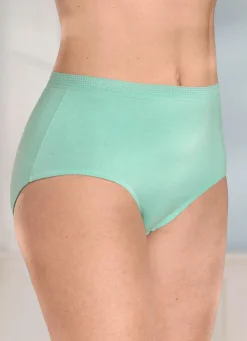 Online Viererpack Slips mit dekorativem Elastikbund Damen Slips