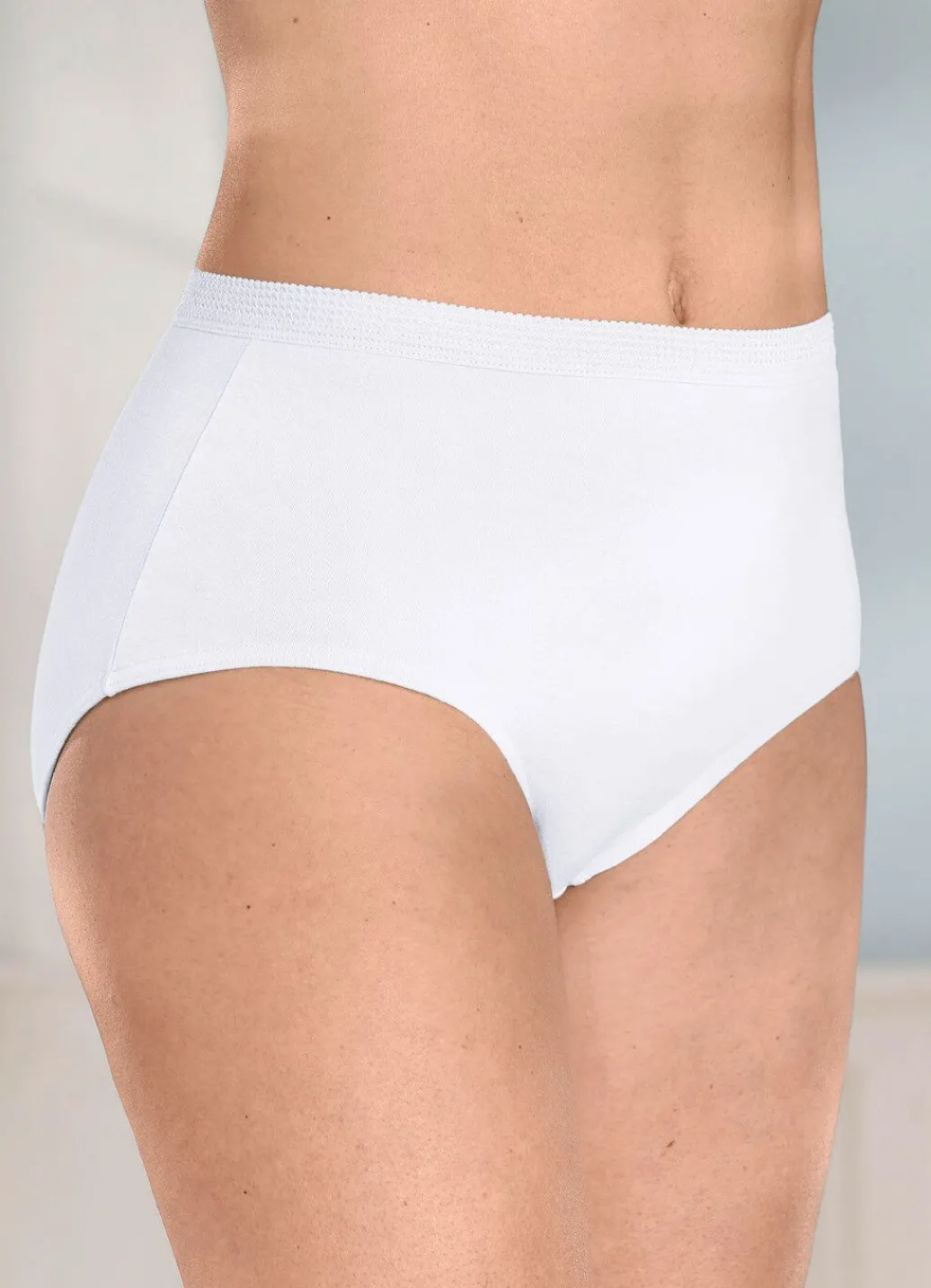 Online Viererpack Slips mit dekorativem Elastikbund Damen Slips