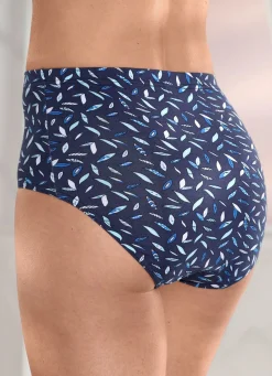 Clearance Viererpack Slips mit farbharmonischem Druckdessin Damen Slips