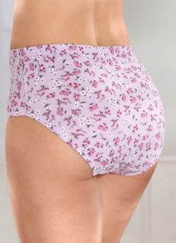 Best Viererpack Slips mit Floraldessin Damen Slips