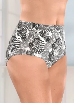 Sale Viererpack Slips mit floralem Druckdessin Damen Slips