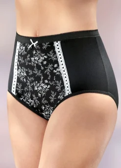 Hot Viererpack Slips mit Floraldruck Damen Slips