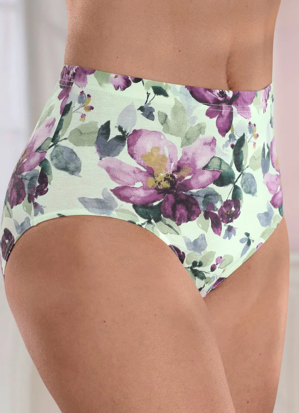 Outlet Viererpack Slips mit Gummizug Damen Slips