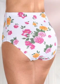 Viererpack Slips mit Gummizug im Bund Damen Slips
