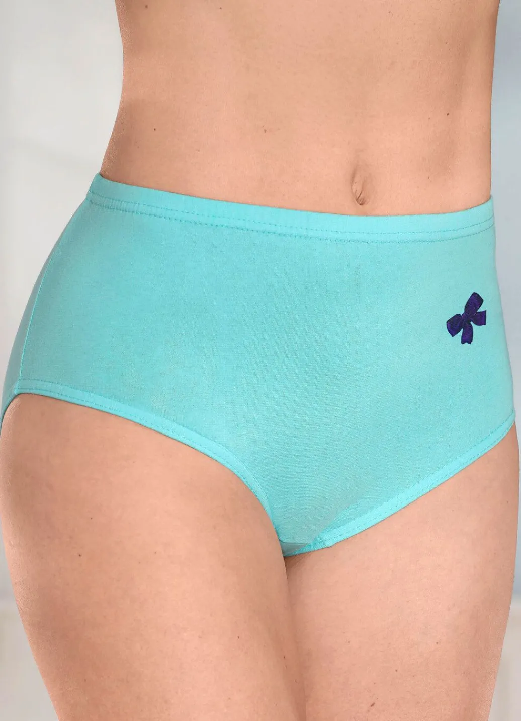New Viererpack Slips mit Gummizug im Bund Damen Slips