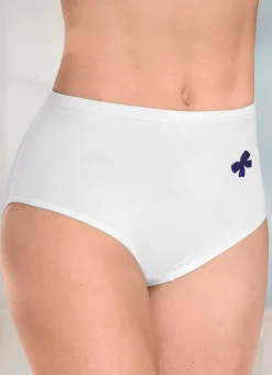 New Viererpack Slips mit Gummizug im Bund Damen Slips