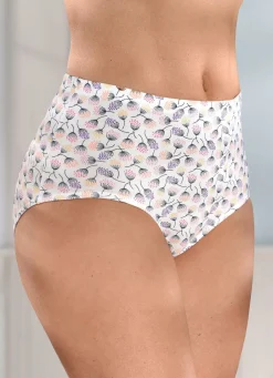 New Viererpack Slips mit Gummizug im Bund Damen Slips