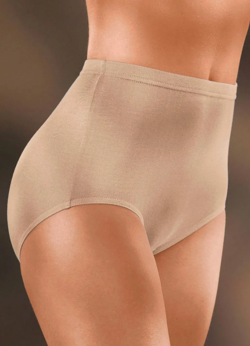 Clearance Viererpack Slips mit Gummizug im Bund Damen Slips