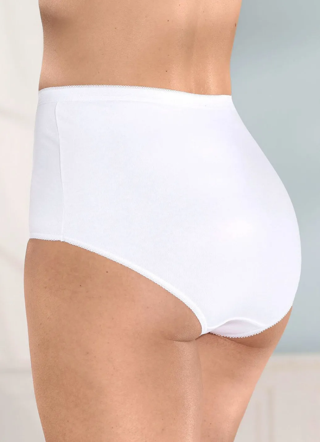 Sale Viererpack Slips mit kleinem Strassherz im Vorderteil Damen Slips