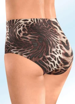 Discount Viererpack Slips mit Raubtierdessin Damen Slips