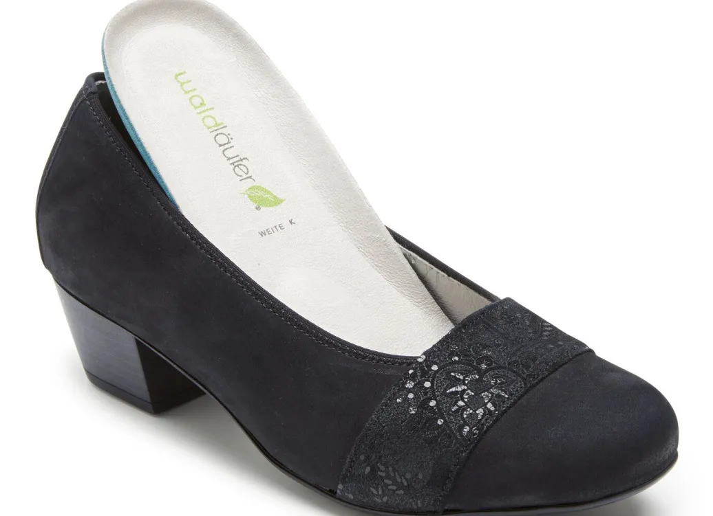 Hot Waldläufer, bequeme Damen-Pumps, Weite K, mit herausnehmbarem Fußbett Damen Pumps