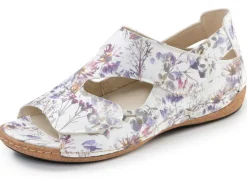 Outlet Waldläufer, bequeme Damen-Sandalen, Weite H, mit herausnehmbarem Fußbett Damen Sandalen