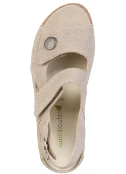 Discount Waldläufer, bequeme Damen-alen, Weite H, mit herausnehmbarem Fußbett Damen Sandalen