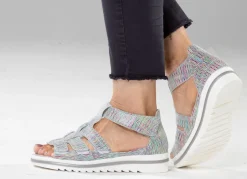 Waldläufer, bequeme Damen-Sandalen, Weite H, mit herausnehmbarem Fußbett Damen Sneaker & Sportschuhe|Sandalen