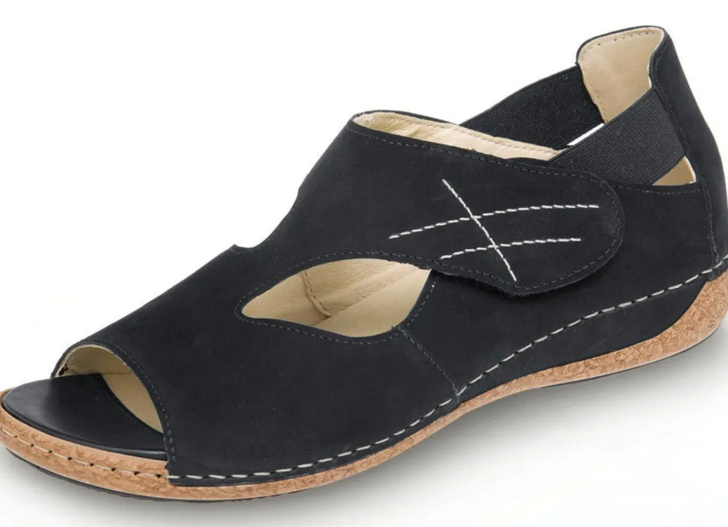 Online Waldläufer, bequeme Damen-Sandalen, Weite H, mit herausnehmbarem Fußbett Damen Sandalen
