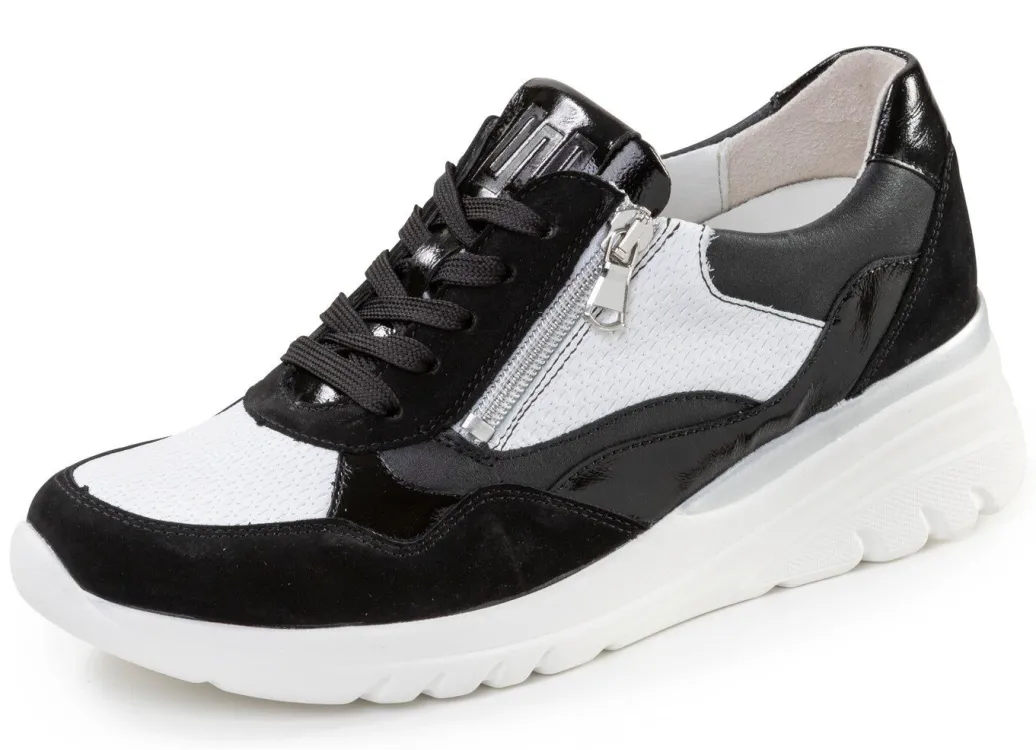 Best Waldläufer, bequeme Damen-Schnürschuhe, Weite H, mit herausnehmbarem Fußbett Damen Sneaker & Sportschuhe|Schnürschuhe