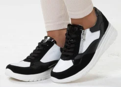 Best Waldläufer, bequeme Damen-Schnürschuhe, Weite H, mit herausnehmbarem Fußbett Damen Sneaker & Sportschuhe|Schnürschuhe