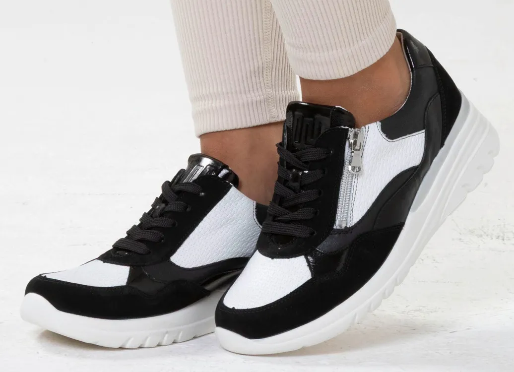 Best Waldläufer, bequeme Damen-Schnürschuhe, Weite H, mit herausnehmbarem Fußbett Damen Sneaker & Sportschuhe|Schnürschuhe