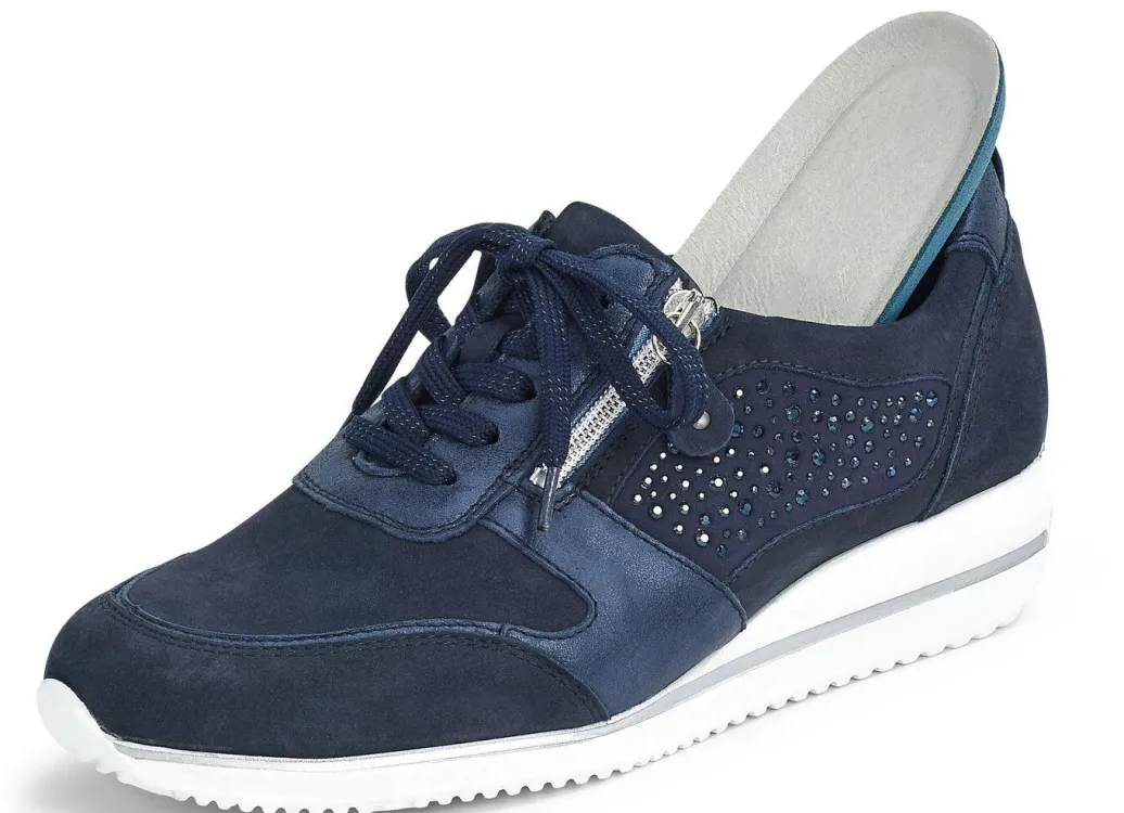 Best Waldläufer, bequeme Damen-Schnürschuhe, Weite H, mit herausnehmbarem Fußbett Damen Sneaker & Sportschuhe|Schnürschuhe