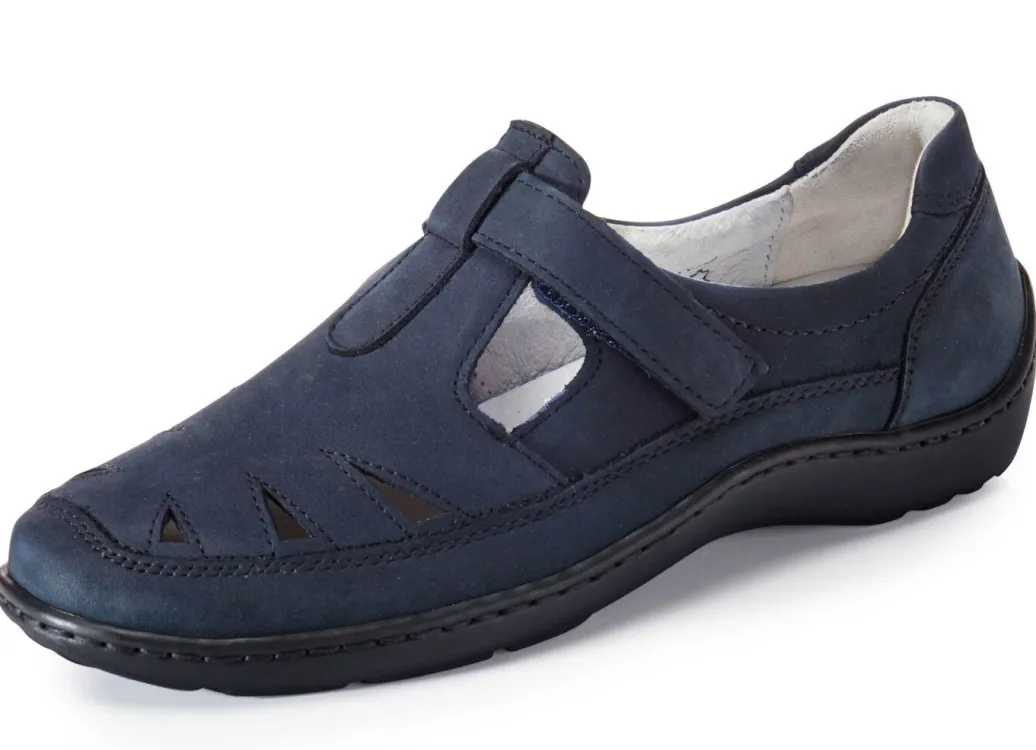 Outlet Waldläufer, bequeme Damen-Slipper, Weite H, mit herausnehmbarem Fußbett Damen Sneaker & Sportschuhe|Slipper