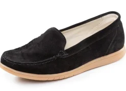 Clearance Waldläufer, bequeme Damen-Slipper, Weite H, mit herausnehmbarem Fußbett Damen Slipper