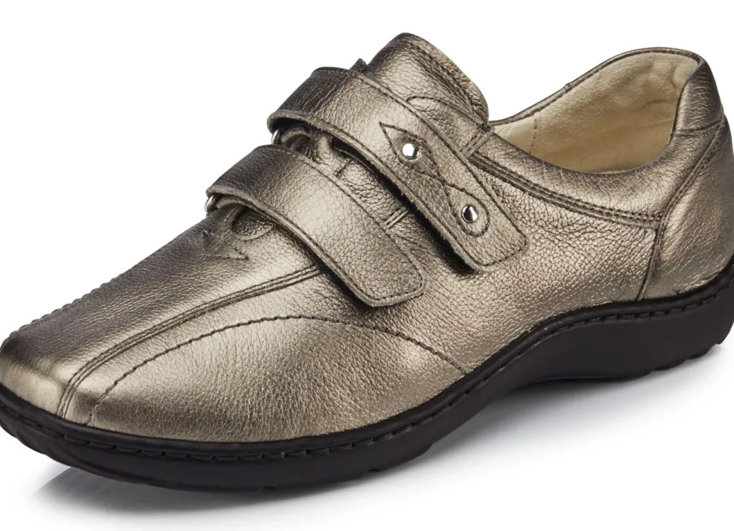 New Waldläufer, bequeme Damen-Slipper, Weite H, mit herausnehmbarem Fußbett Damen Sneaker & Sportschuhe|Slipper