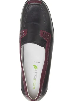 New Waldläufer, bequeme Damen-Slipper, Weite H, mit herausnehmbarem Fußbett Damen Slipper