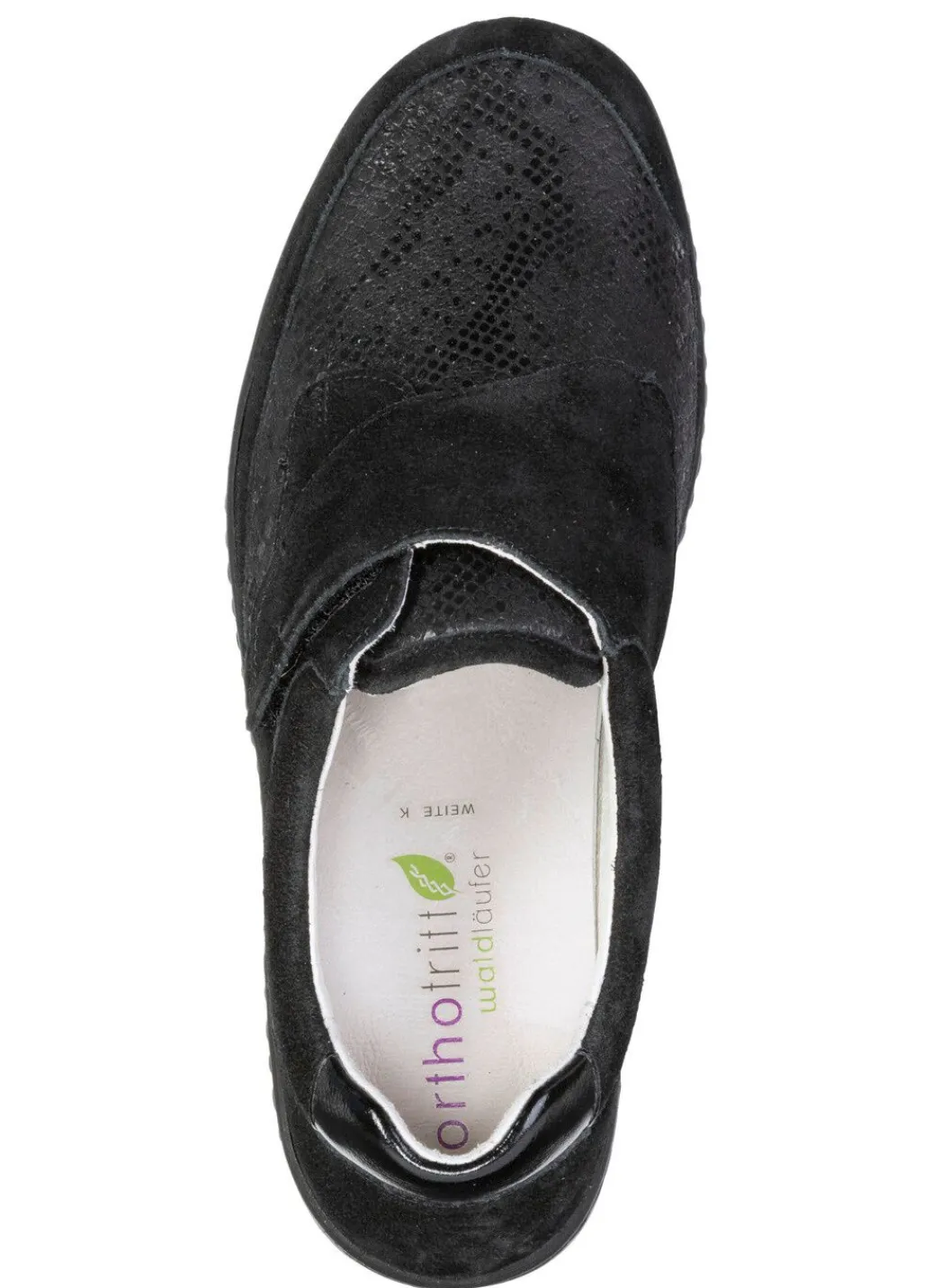 Outlet Waldläufer, bequeme Damen-Slipper, Weite K, mit herausnehmbarem Fußbett Damen Slipper