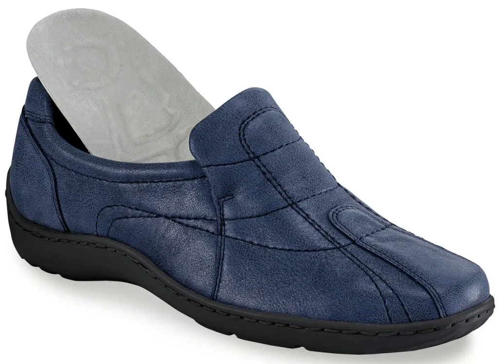 Best Waldläufer, bequeme Damen-Slipper, Weite H, mit herausnehmbarem Fußbett Damen Sneaker & Sportschuhe|Slipper