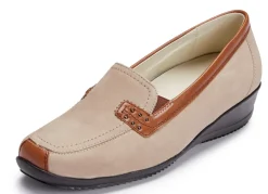 Clearance Waldläufer, bequeme Damen-Slipper, Weite H, mit herausnehmbarem Fußbett Damen Slipper
