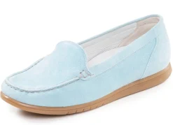 New Waldläufer, bequeme Damen-Slipper, Weite H, mit herausnehmbarem Fußbett Damen Slipper